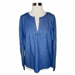 Universal Thread Denim Bell Sleeve Top
